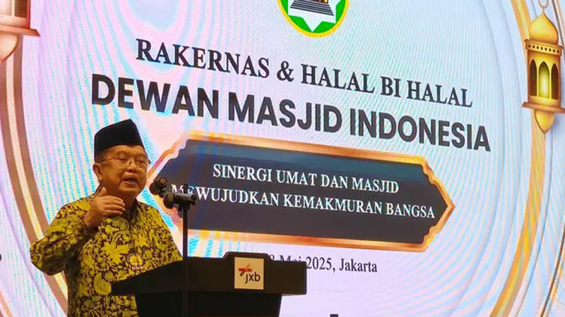 Kurangi HP Anak, JK Gagas ‘Satu Masjid Satu Perpustakaan